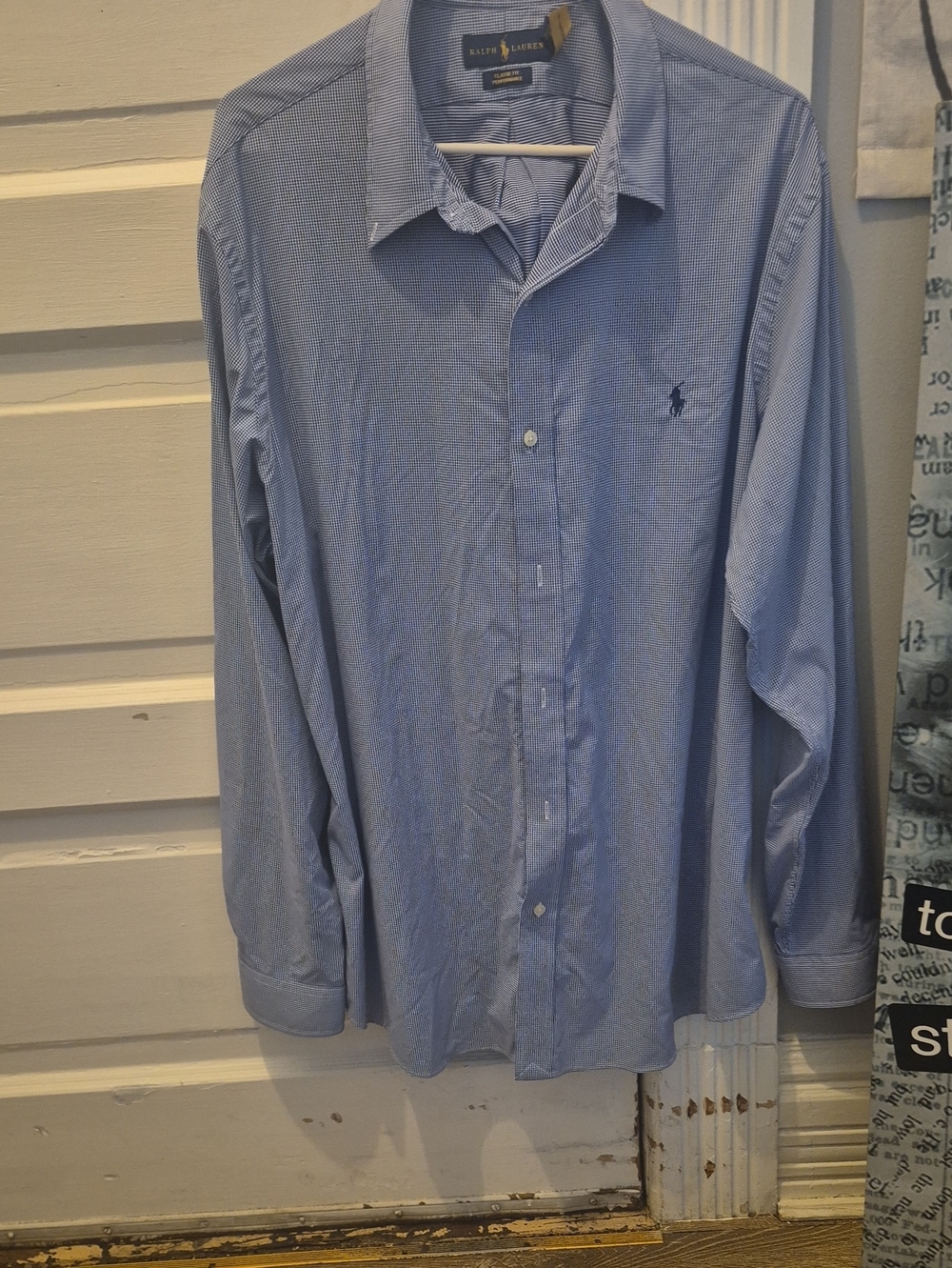 Ralph Lauren Blue Men's Button-Down Dress Shirt
